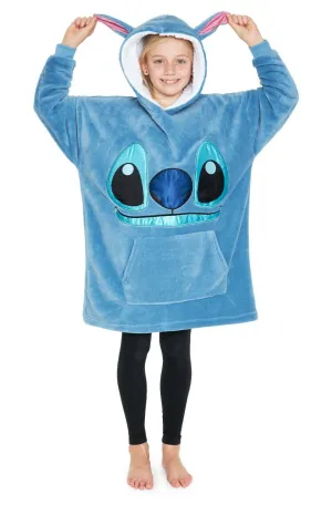 Stitch Disney Hoodie for Kids, Fleece Oversized Hoodie Blanket - Stitch