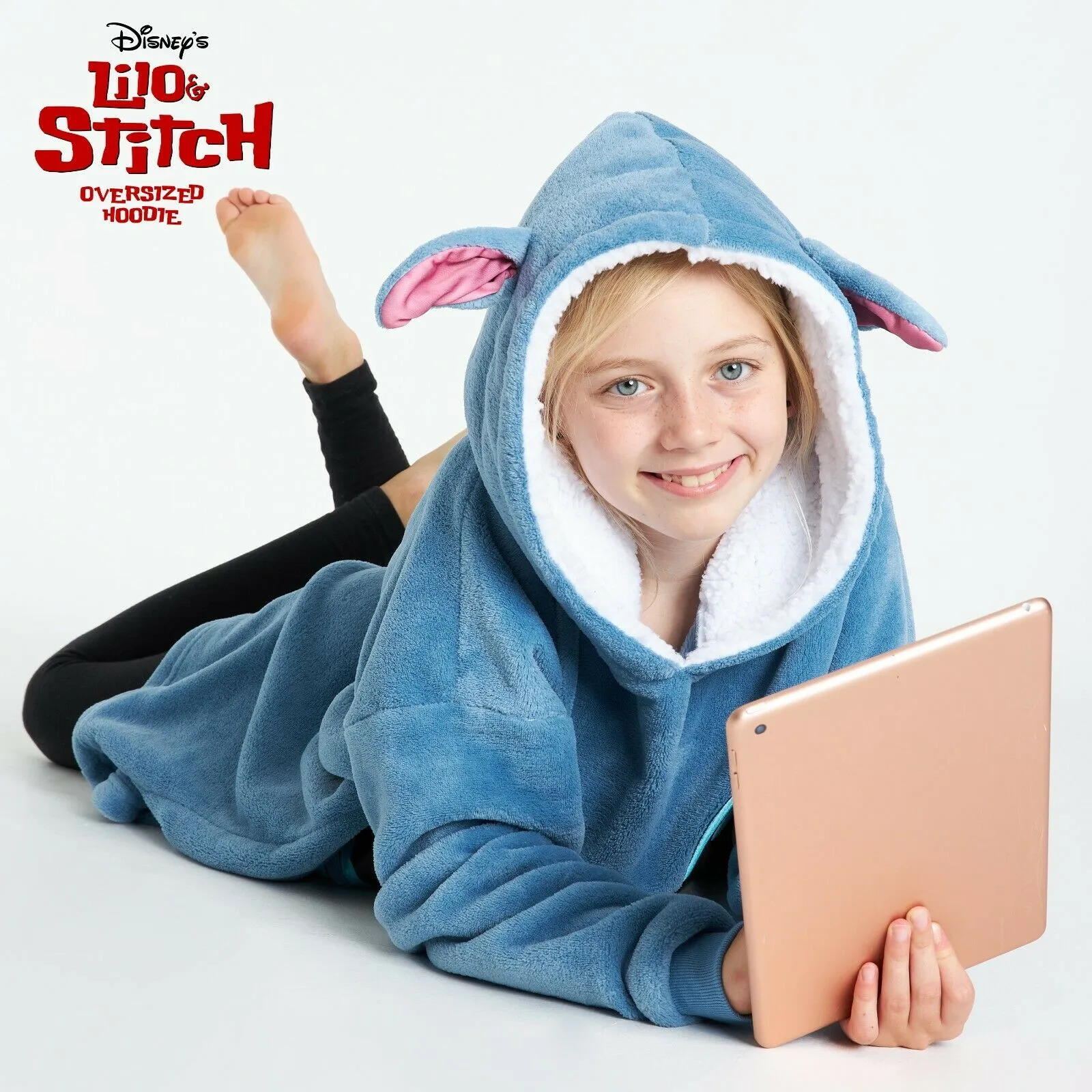 Stitch Disney Hoodie for Kids, Fleece Oversized Hoodie Blanket - Stitch