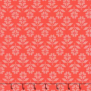 Stitch - Flower Cayenne Yardage