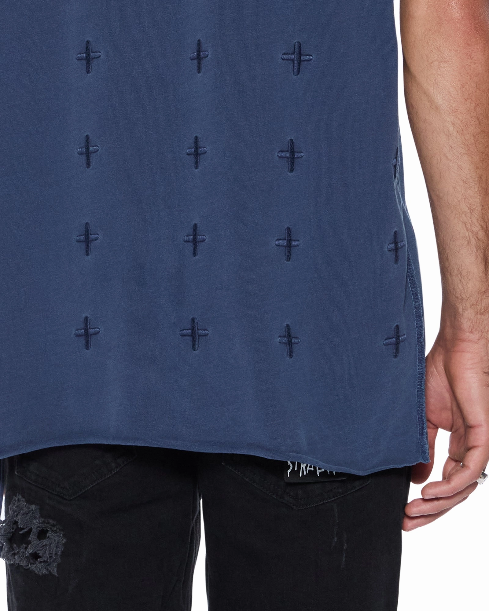 Outdoor Light Office Wear STITCH UP BIGGIE SS TEE DEEP