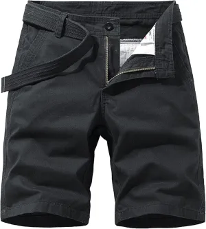 Straight Comfort Flex Waist Short Relaxed Fit Below Knee Pants Relaxed Fit Half Work Shorts Big and Tall