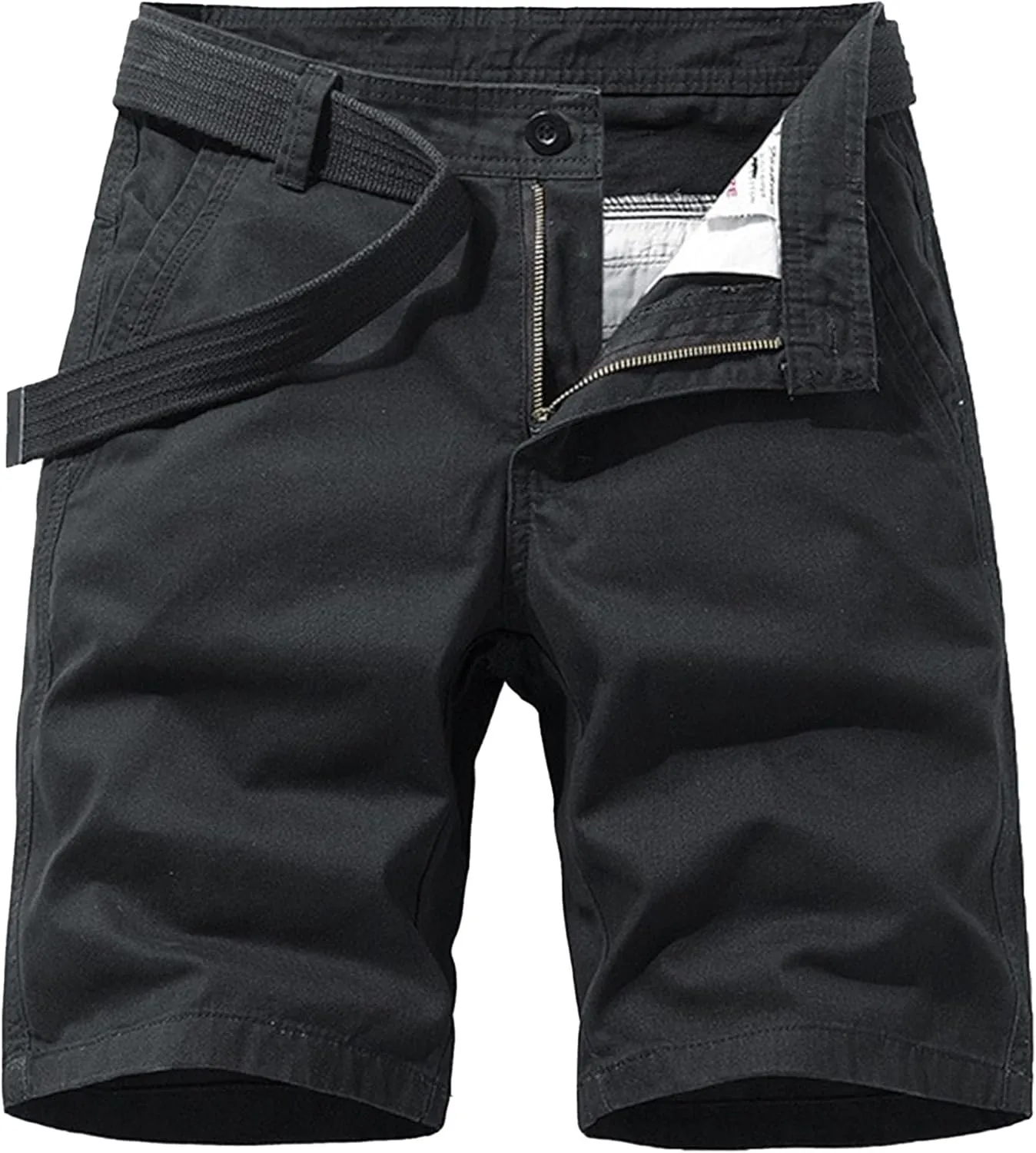 Straight Comfort Flex Waist Short Relaxed Fit Below Knee Pants Relaxed Fit Half Work Shorts Big and Tall