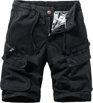 Straight Comfort Flex Waist Short Relaxed Fit Below Knee Pants Relaxed Fit Half Work Shorts Big and Tall