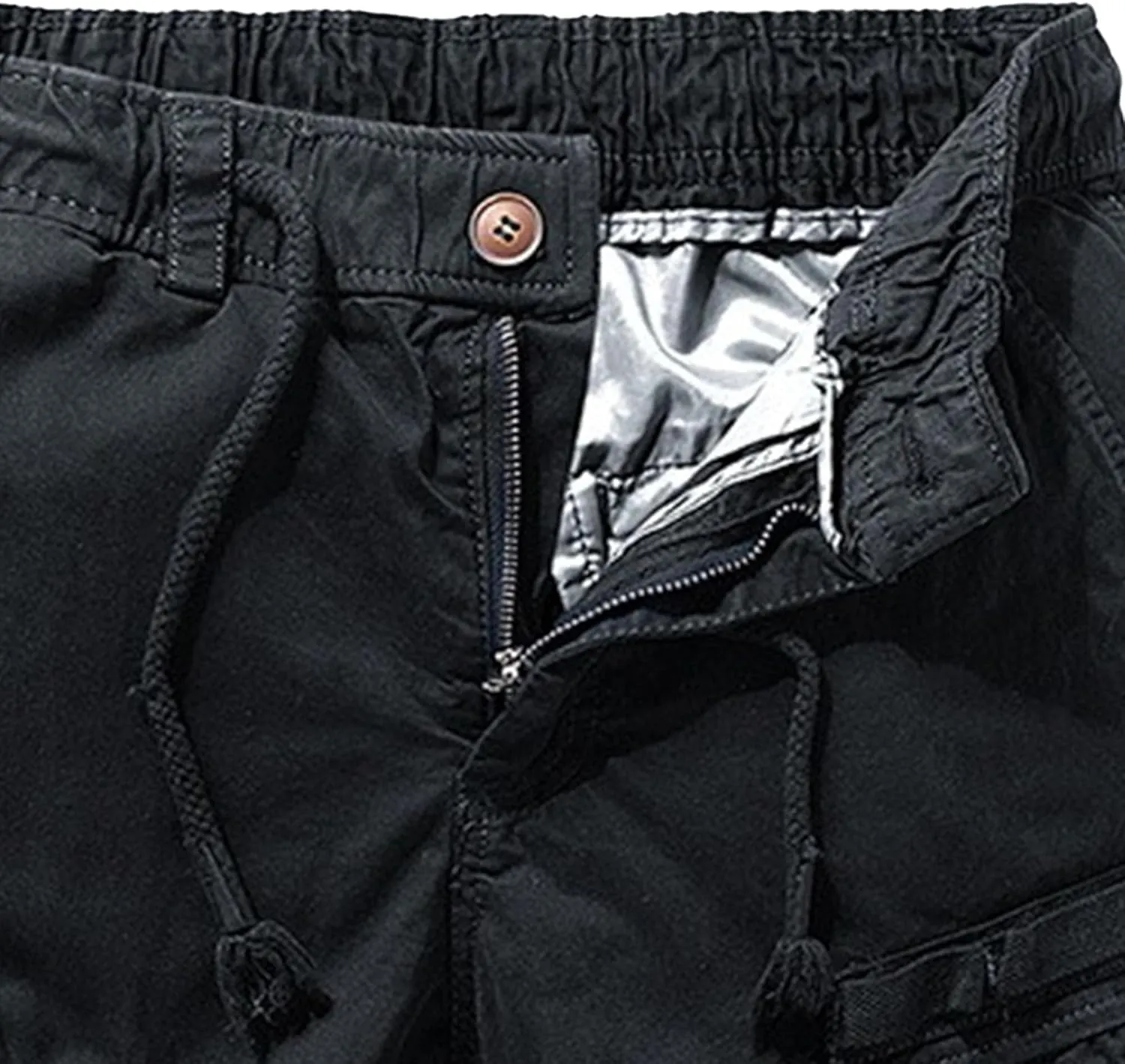 Straight Comfort Flex Waist Short Relaxed Fit Below Knee Pants Relaxed Fit Half Work Shorts Big and Tall