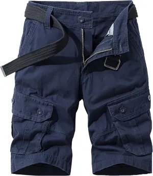 Straight Comfort Flex Waist Short Relaxed Fit Below Knee Pants Relaxed Fit Half Work Shorts Big and Tall