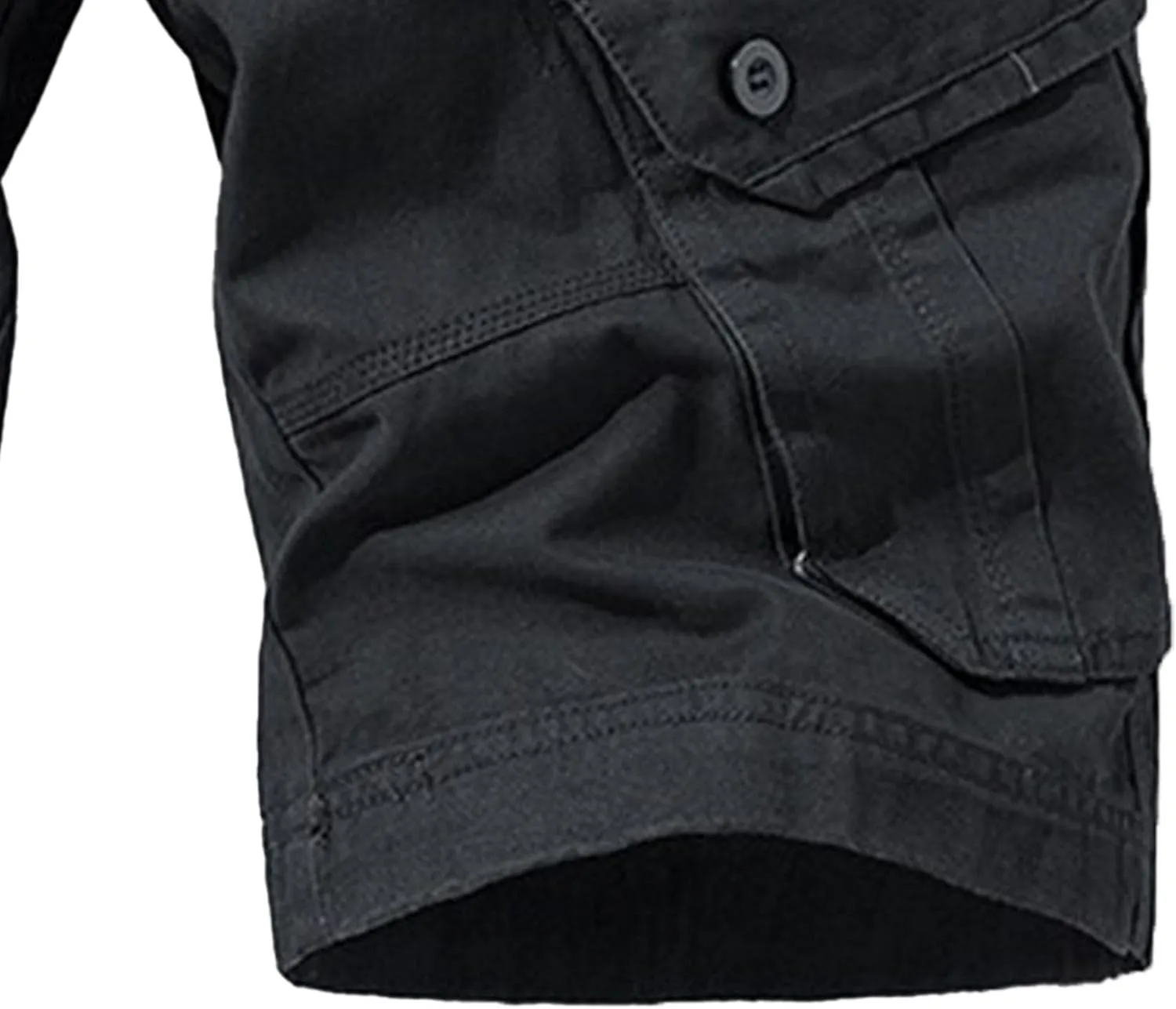Straight Comfort Flex Waist Short Relaxed Fit Below Knee Pants Relaxed Fit Half Work Shorts Big and Tall