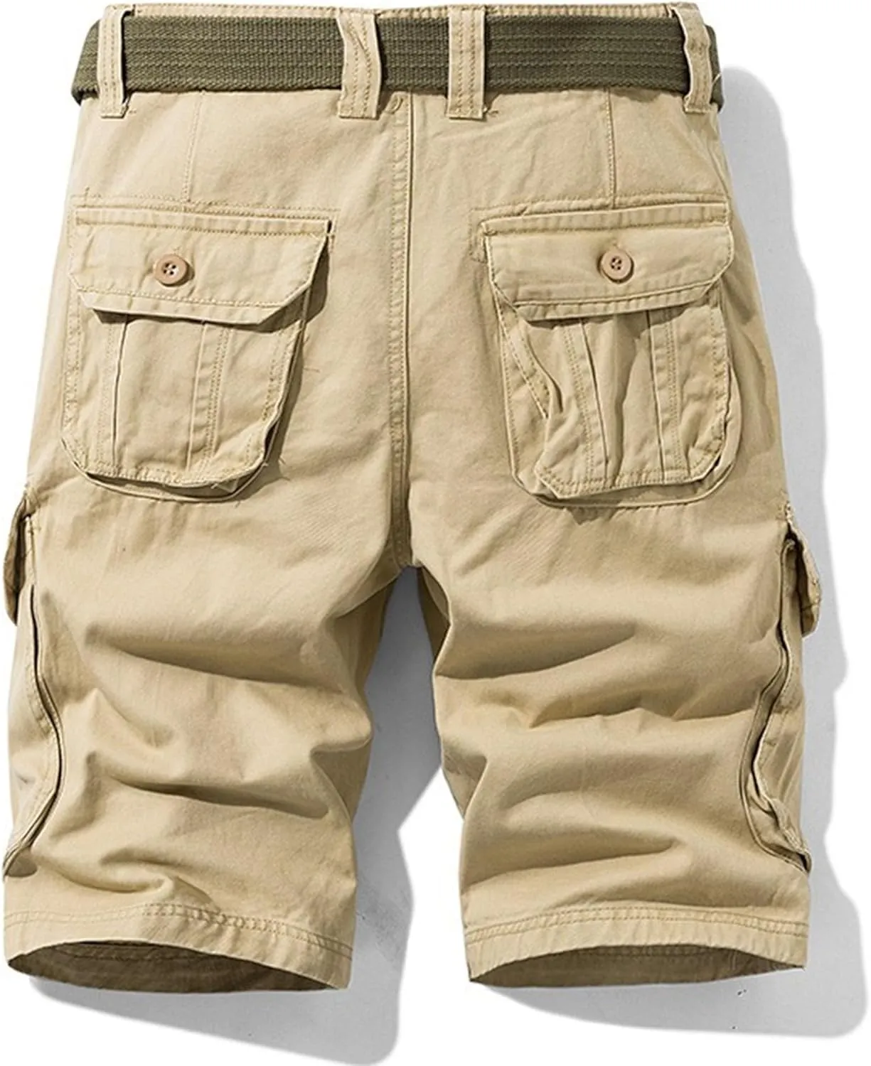 Straight Comfort Flex Waist Short Relaxed Fit Below Knee Pants Relaxed Fit Half Work Shorts Big and Tall