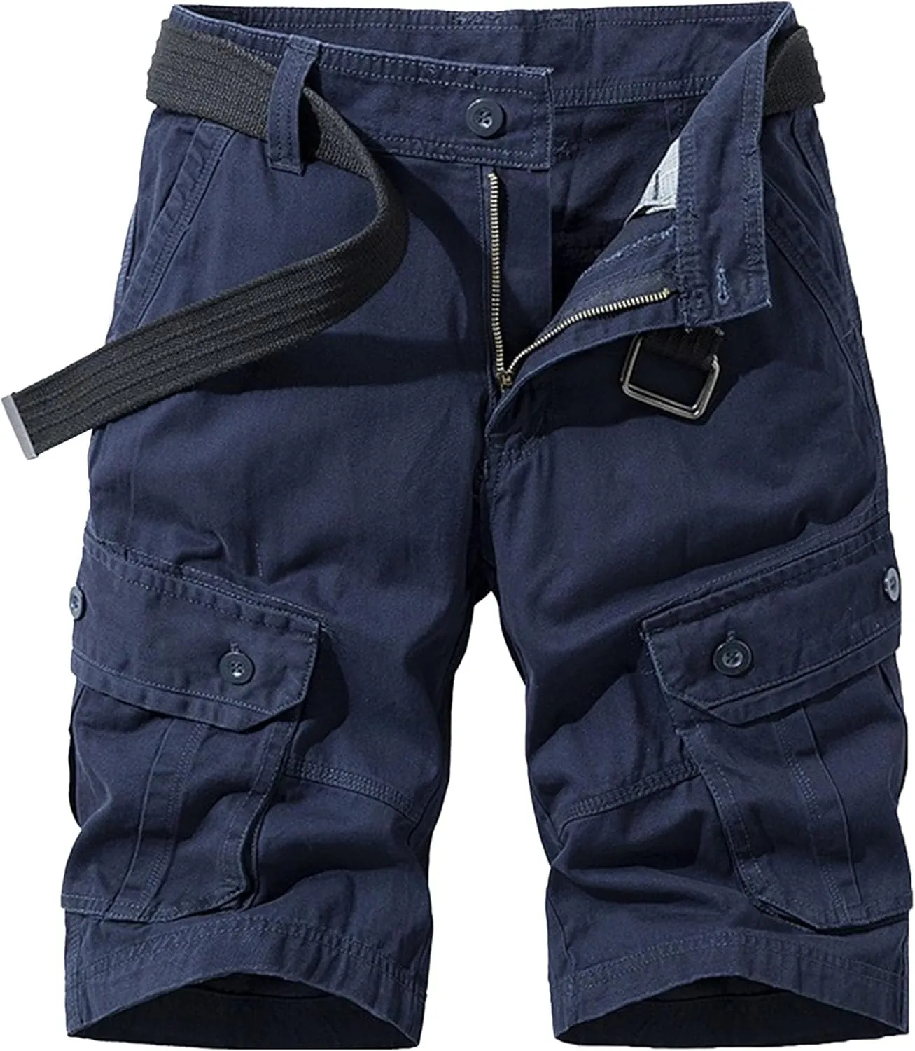 Straight Comfort Flex Waist Short Relaxed Fit Below Knee Pants Relaxed Fit Half Work Shorts Big and Tall