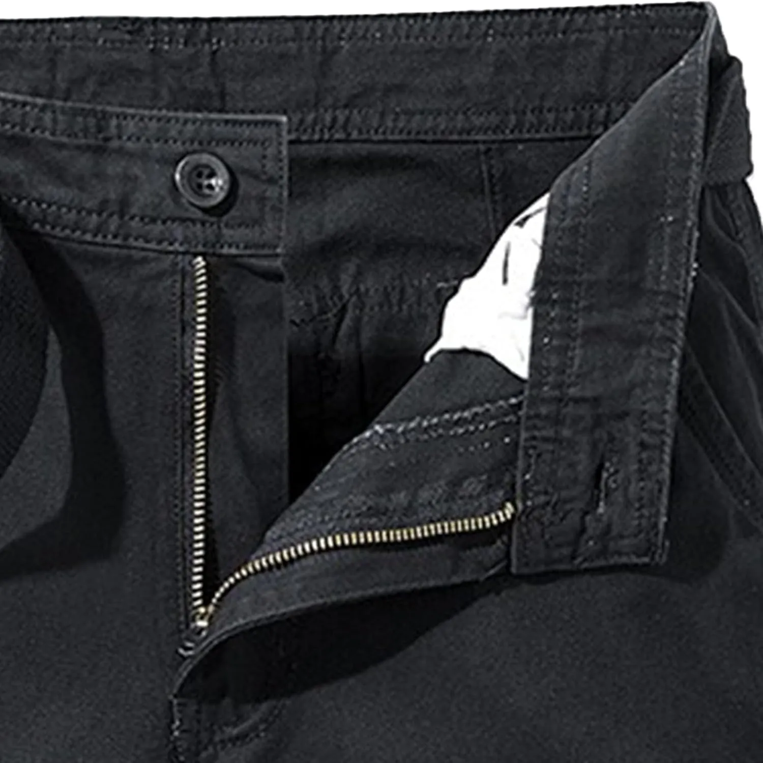 Straight Comfort Flex Waist Short Relaxed Fit Below Knee Pants Relaxed Fit Half Work Shorts Big and Tall
