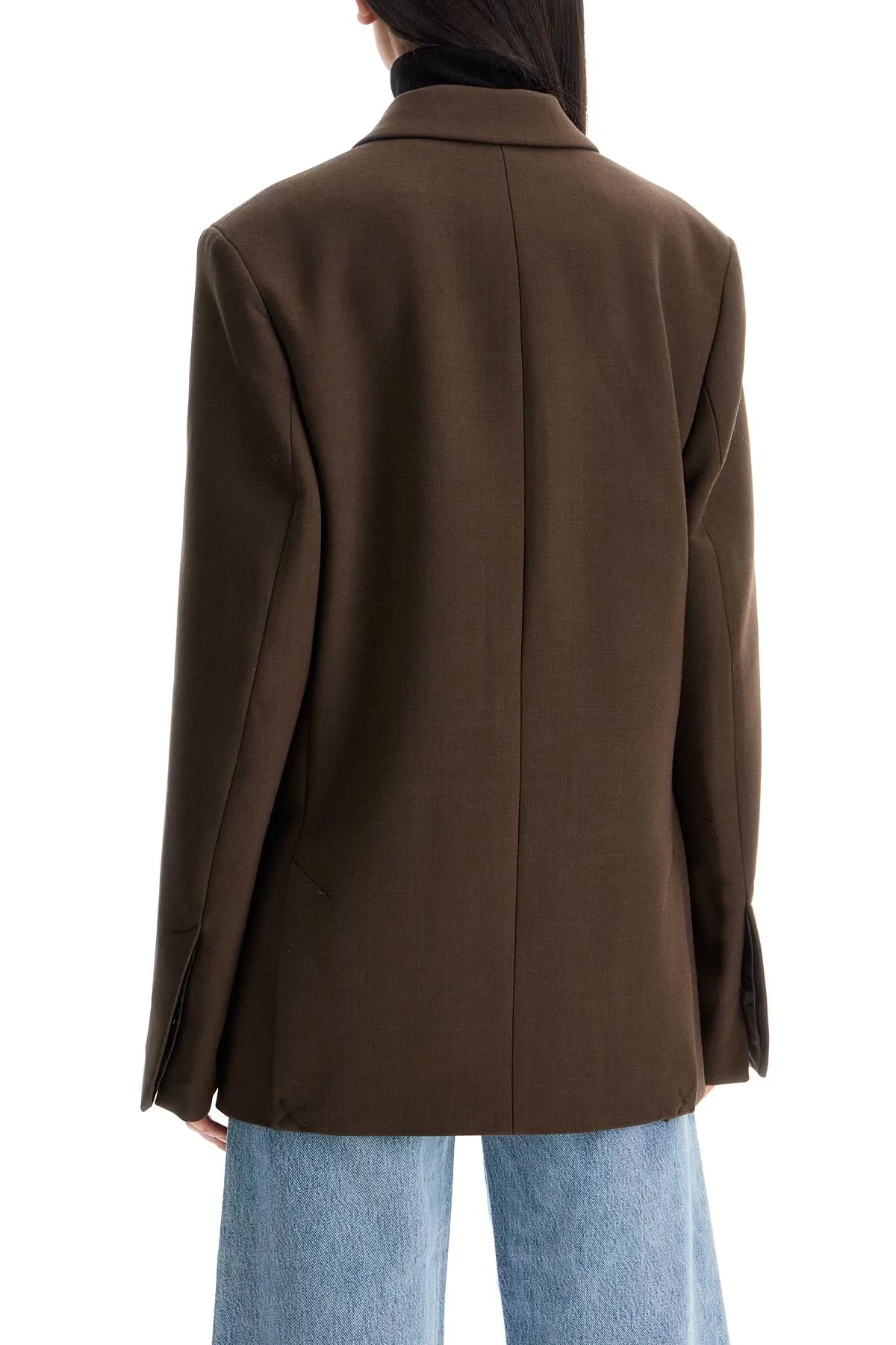 straight three-button blazer 244 WRZ0045 FB0061 BARK 213