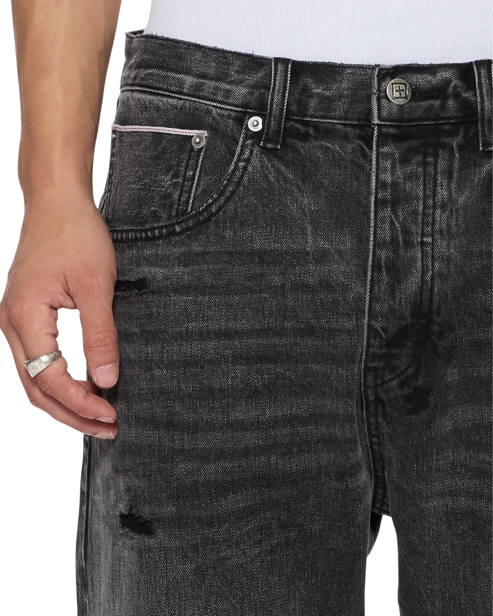 ANTI K SELVEDGE REPLIKA BLACK Easy Pairing Eco Conscious Denim