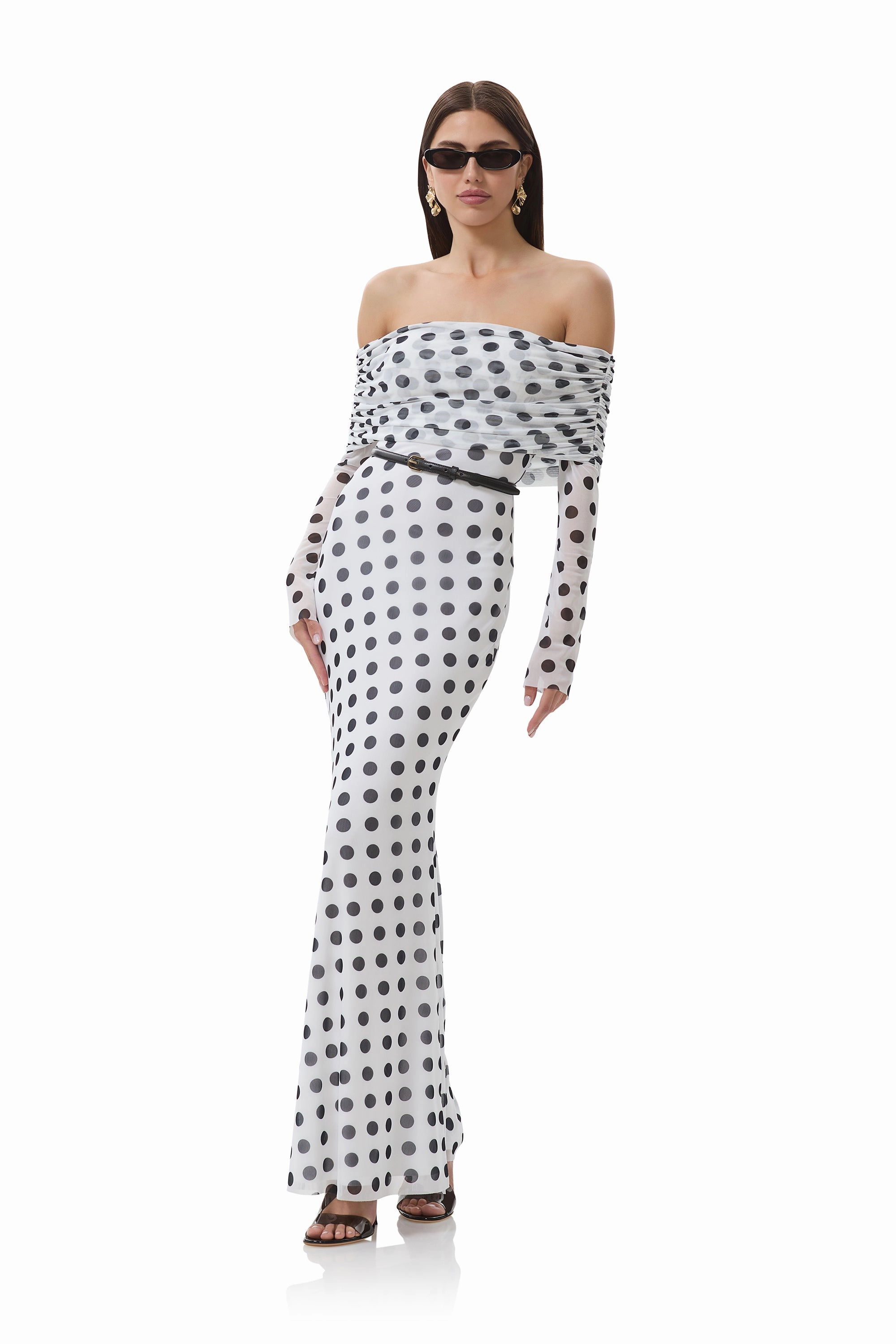 Casual Chic Tulle Air Thelma Dress - Blanc Dot