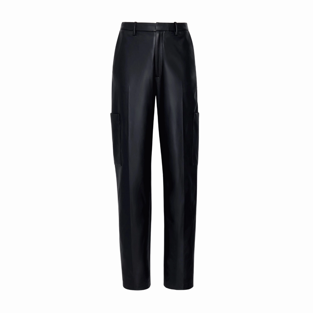 Faux Leather Tapered Trouser Soft Design