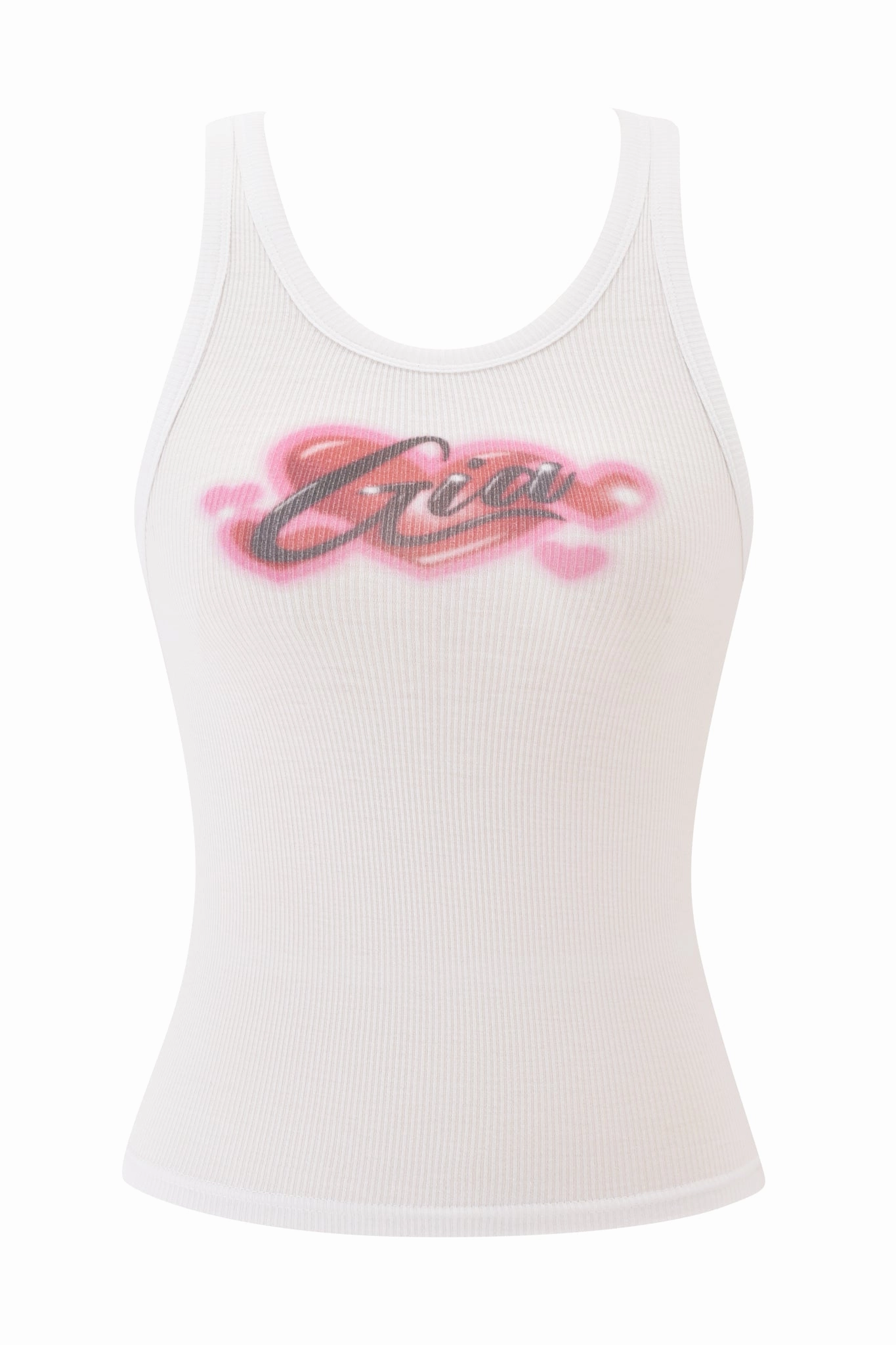 ComfortStretchFit Fitted Design PENELOPE TANK - PINK AIRBRUSH