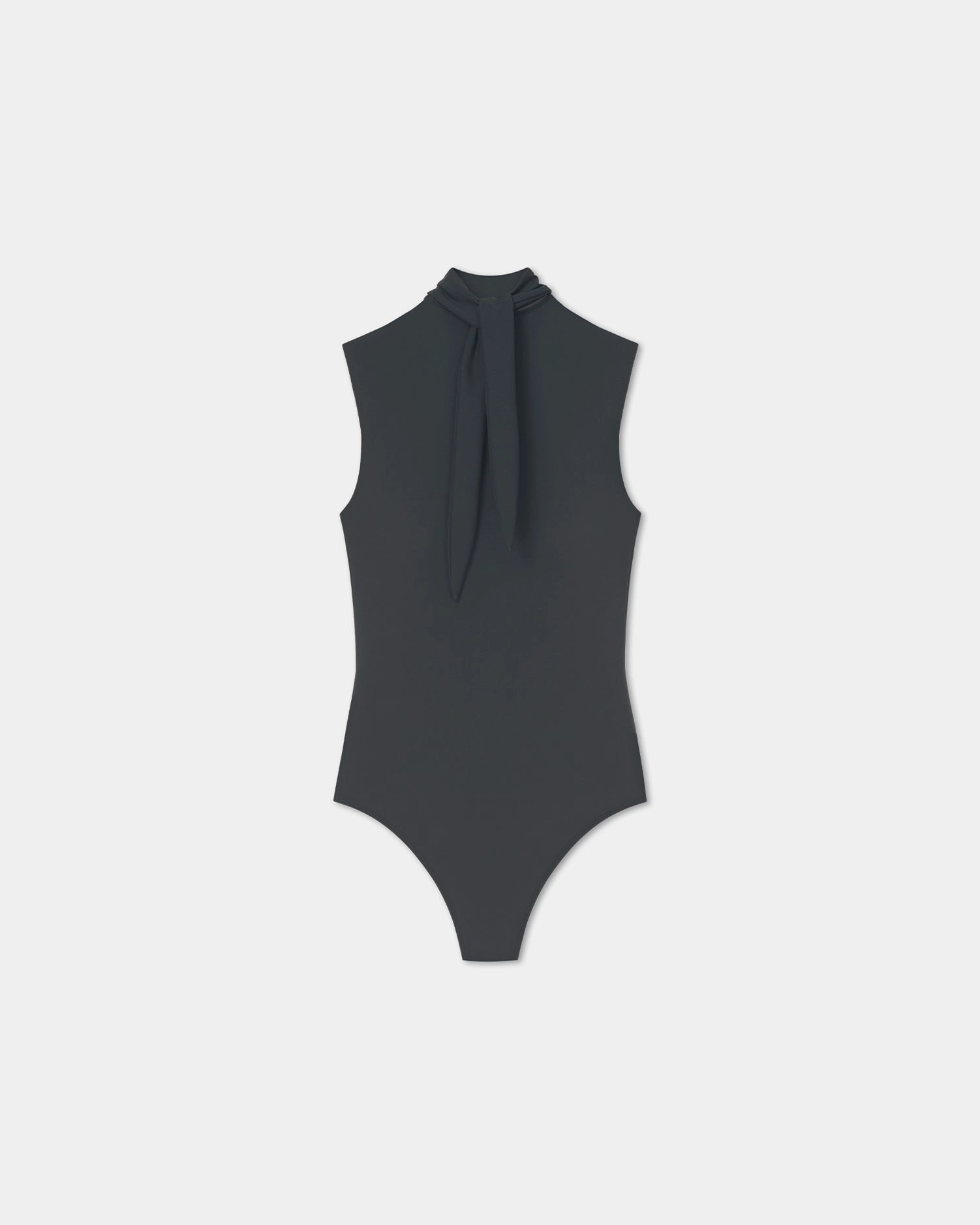 Artice - Elastic Jersey Bodysuit - Dusty Blue Wide Shoulder Cut FlatlockSeams