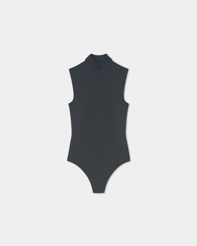 Artice - Elastic Jersey Bodysuit - Dusty Blue Moisture wicking DurableDoubleLayeredHem