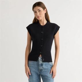 Solea Button Knit Vest EcoFriendlyMaterial