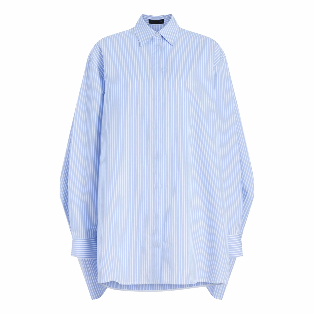 Stripe Isla Dress Scalloped-Edge