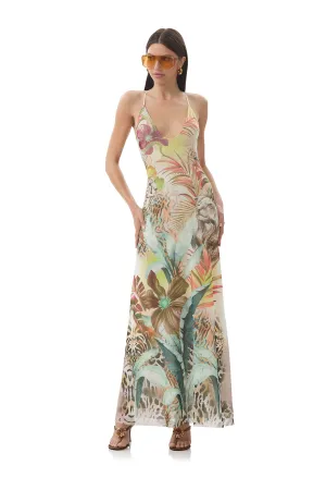 Romy Dress - Placed Desert Tropic Street Casual