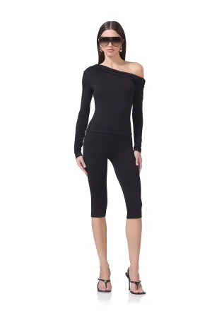 No Pinch Quick Layering Ettie Capri Legging - Noir