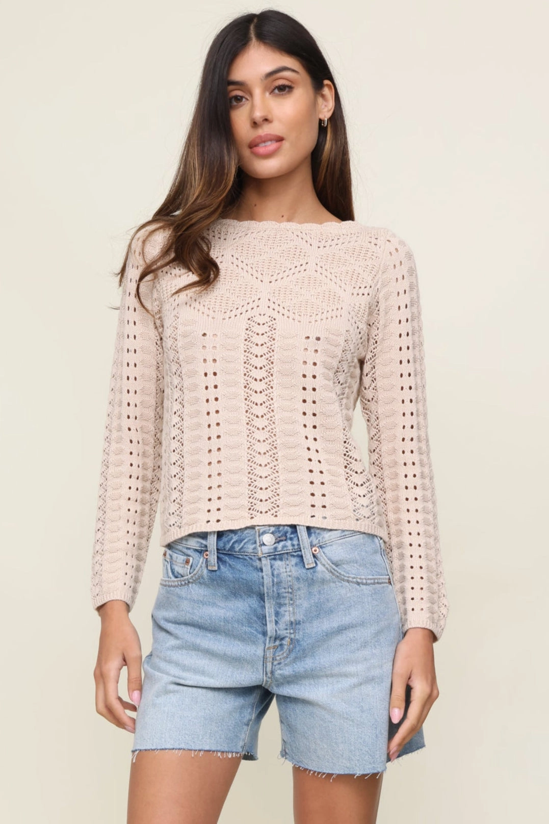 Benet Sweater Lattice Pattern