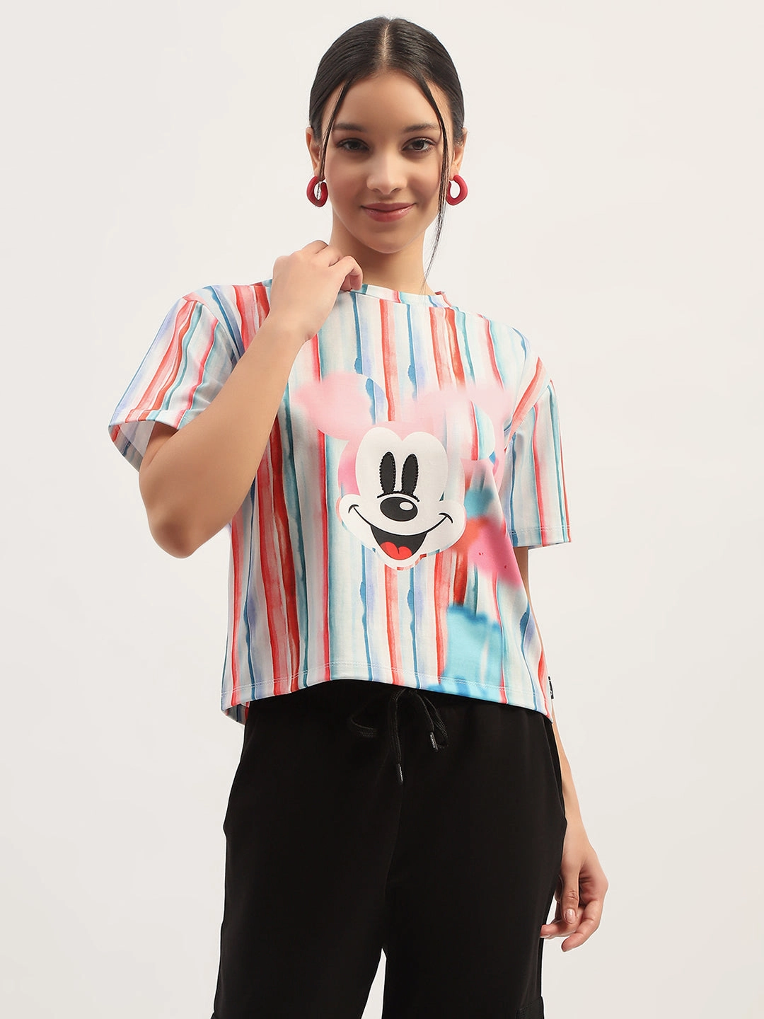 Lightweight Fabric Comfy Vibes Madame Disney Printed White T-Shirt