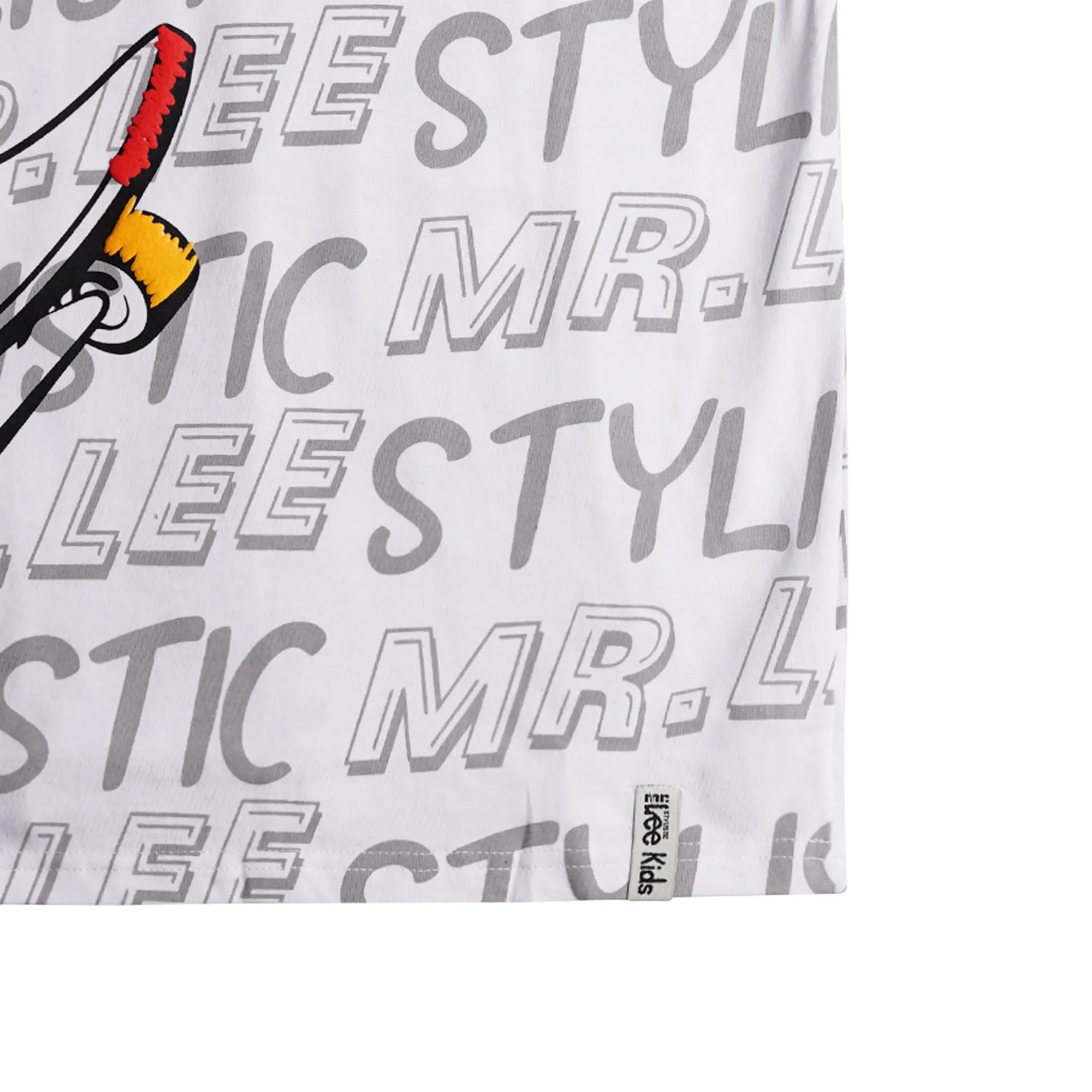 Stylistic Mr. Lee Children's Wear Kid's Basic Tees Regular Fit 163302-U (Navy White)