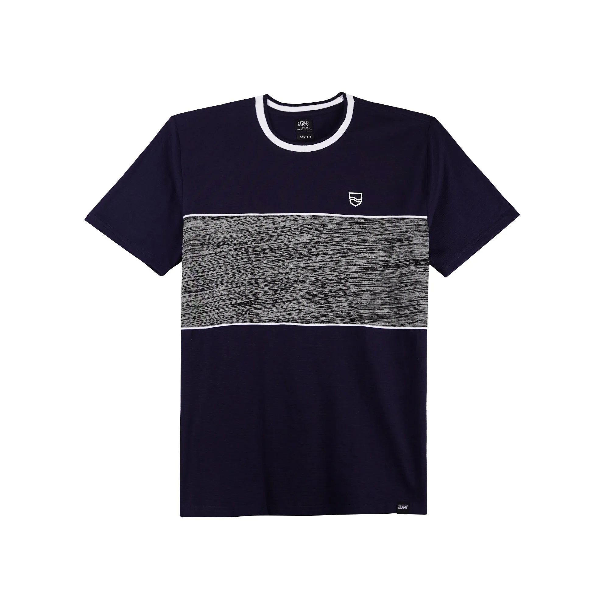 Stylistic Mr. Lee Men's Basic Tees Semi body Fit 120849 (Navy)