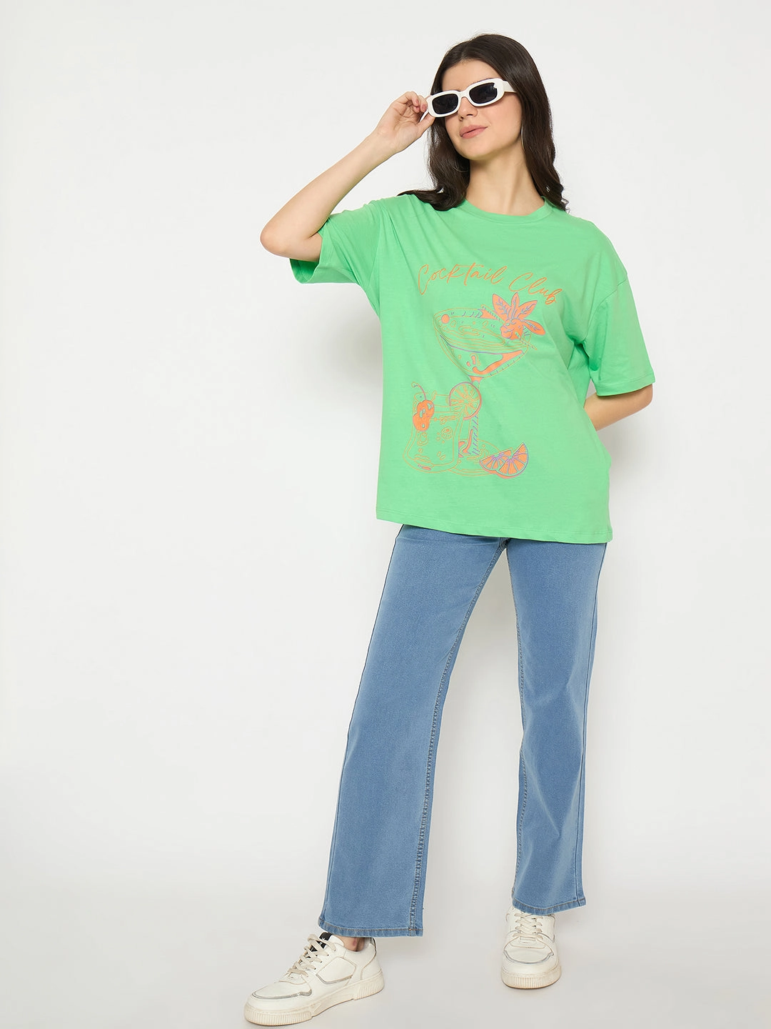 Madame Light Blue Straight Fit Denim Jeans Universal Basic