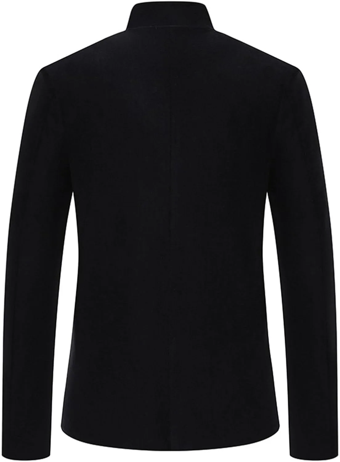 Suit Jackets for Men Casual Slim Fit Mandarin Collar Button Down Blazer Lightweight Sport Coat Business Wedding Tuxedo