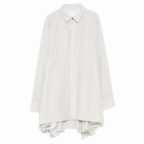 Suiting Button Up Shirt Dress Joyful Look Cool Fabric