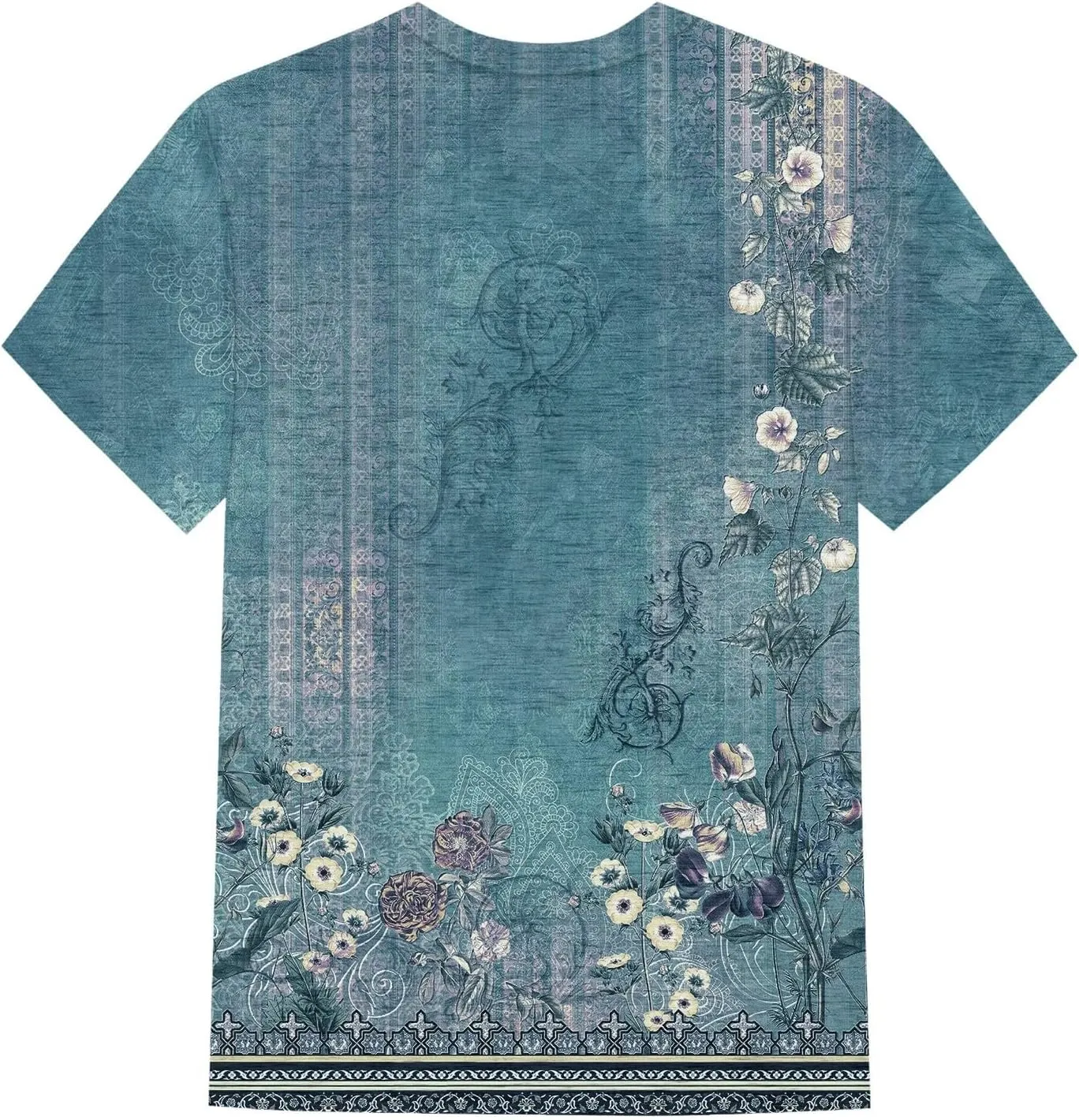 Summer Tops for Women Short Sleeve Printed Basic Tees Crew Neck Casual 2025 Tshirts Fashion Loose Fit Tops