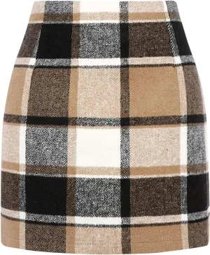 SummerDresses for Women 2023 2023 Women Spring Summer Skirts Elegant Summer Casual High Waist Plaid Mini Skirts