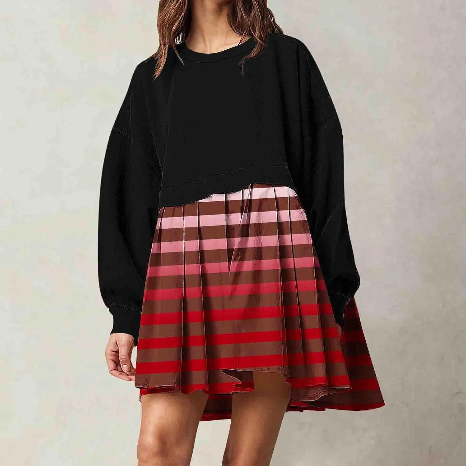 Sun Dresses for Women 2024 Women's midi Dresses with Sleeves Ruched Bodycon Flowy Swing Shift Dress Travel Dress