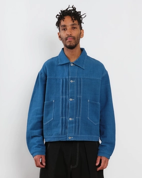 Base Style Sundae Jacket - Indigo Handloom