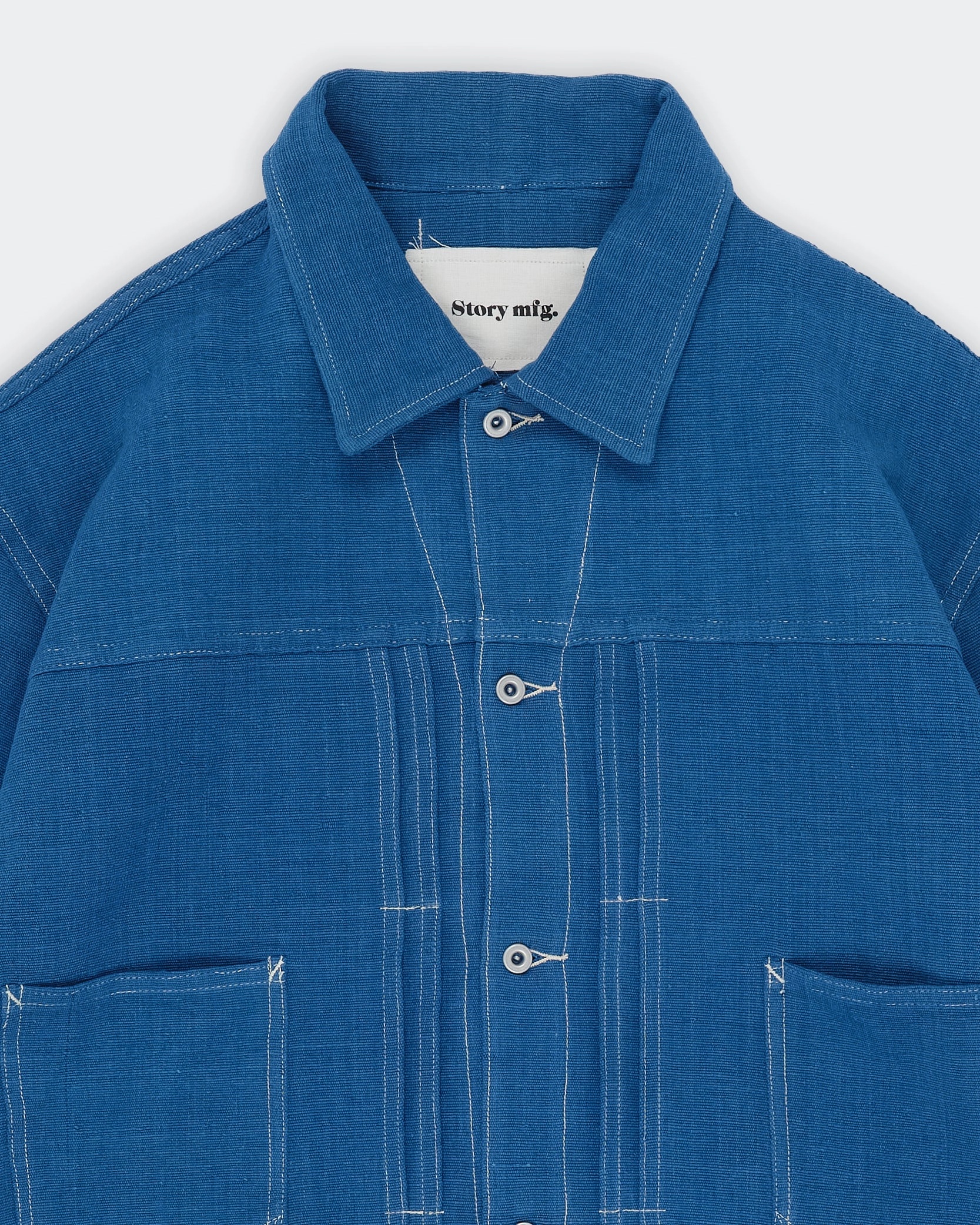 Weather Proof Style Neutral Sundae Jacket - Indigo Handloom
