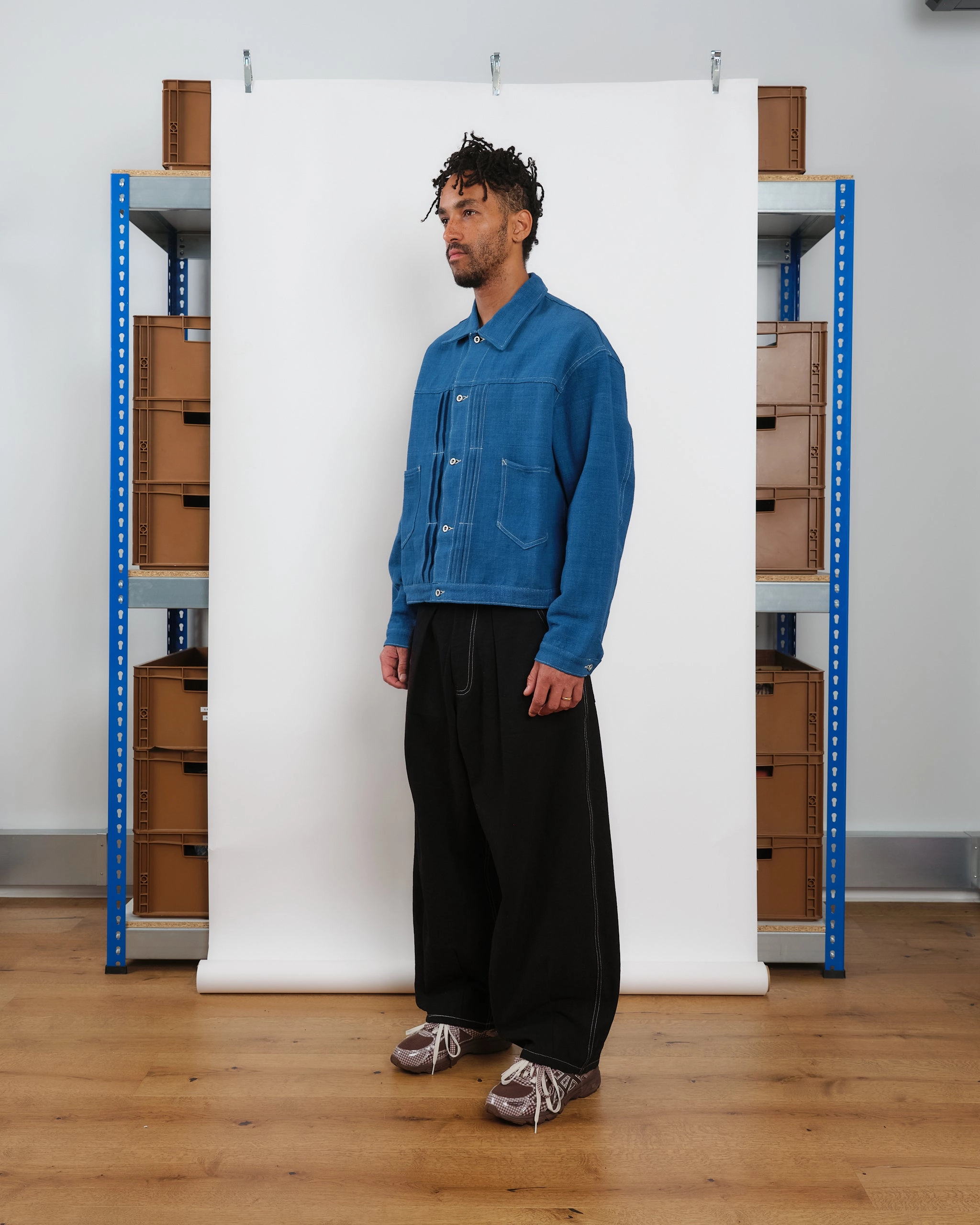 Sundae Jacket - Indigo Handloom Classic Comfort Functional Style