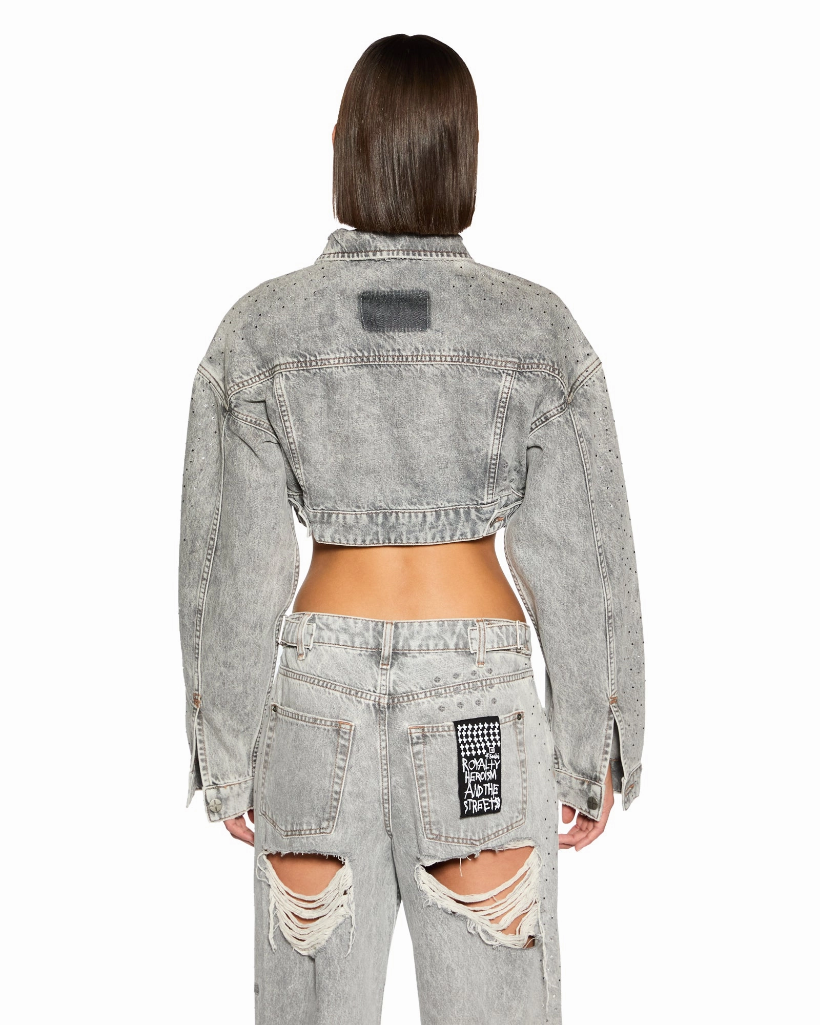 Chill Proof Fast Living SUPERCROP TRUCKER DIME KRYSTAL