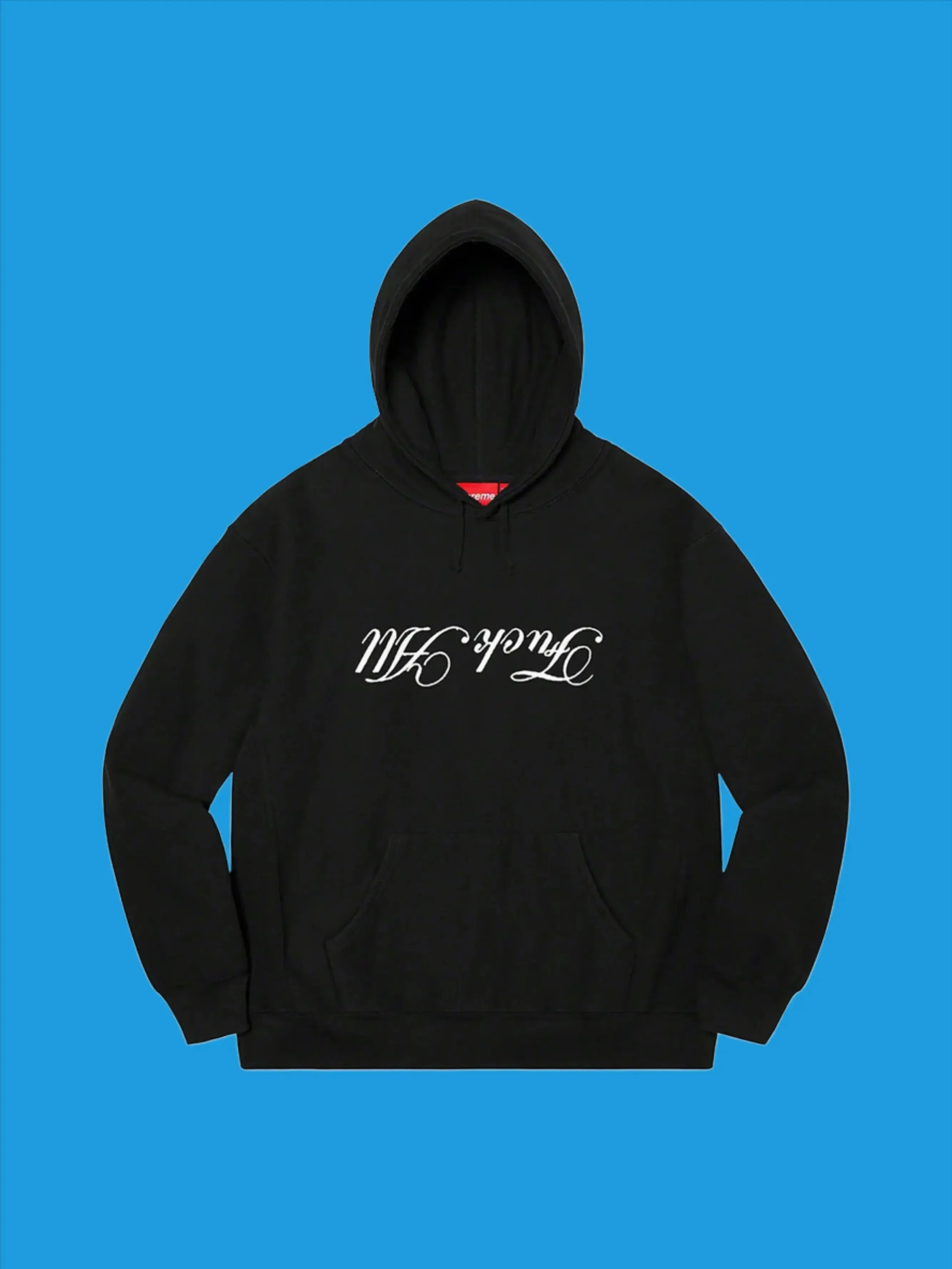 Supreme Jamie Reid Fuck All Hooded Sweatshirt Black