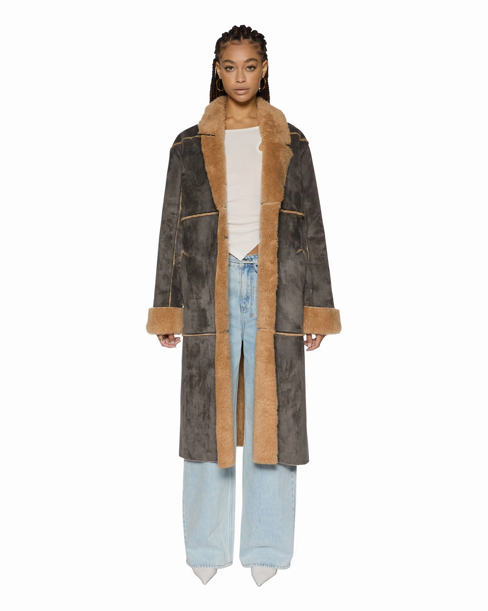 SlitPockets HUSTLER COAT STEEL/TAN