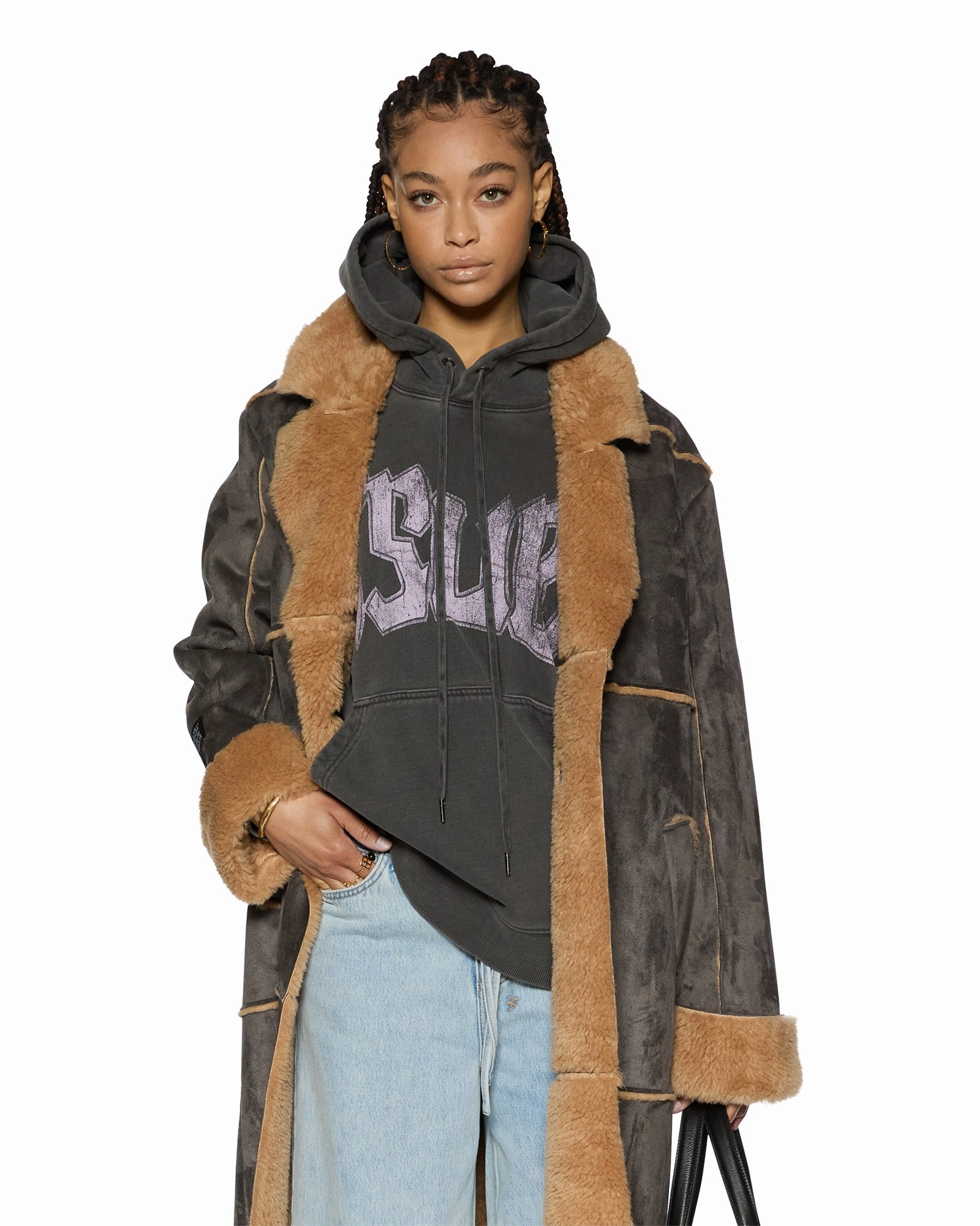 HUSTLER COAT STEEL/TAN Build Winter Protection