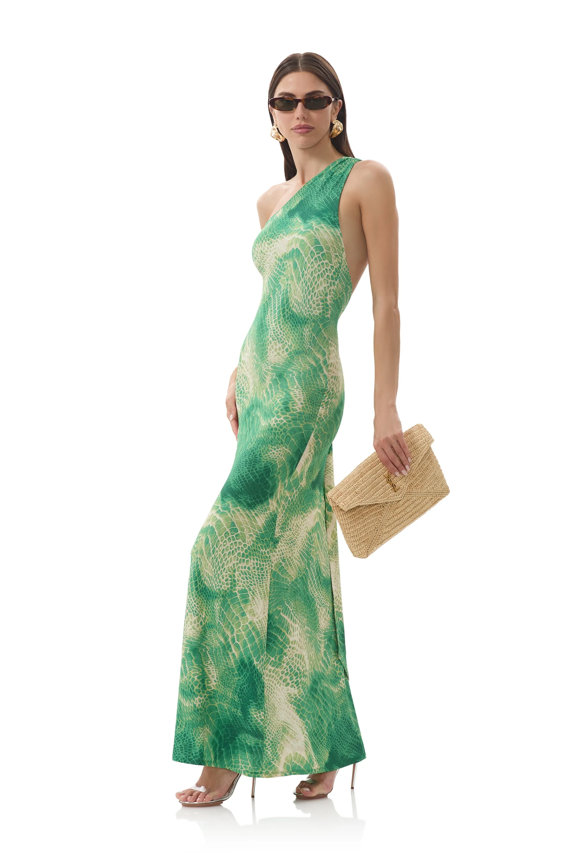 Soft Appeal Carlotta Dress - Green Snake