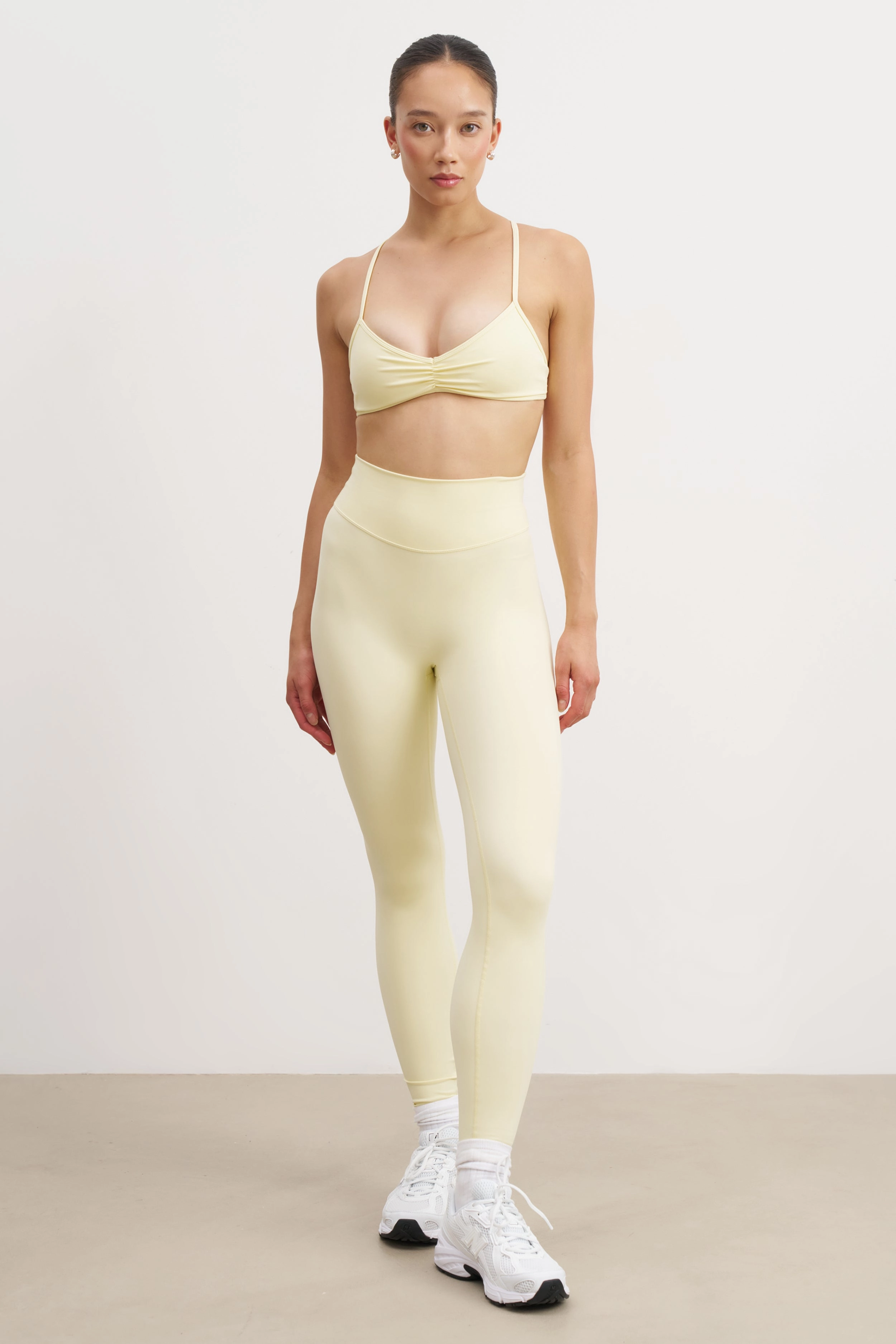 DoubleNeedle Stitching Base Sculpting Leggings - Buttermilk