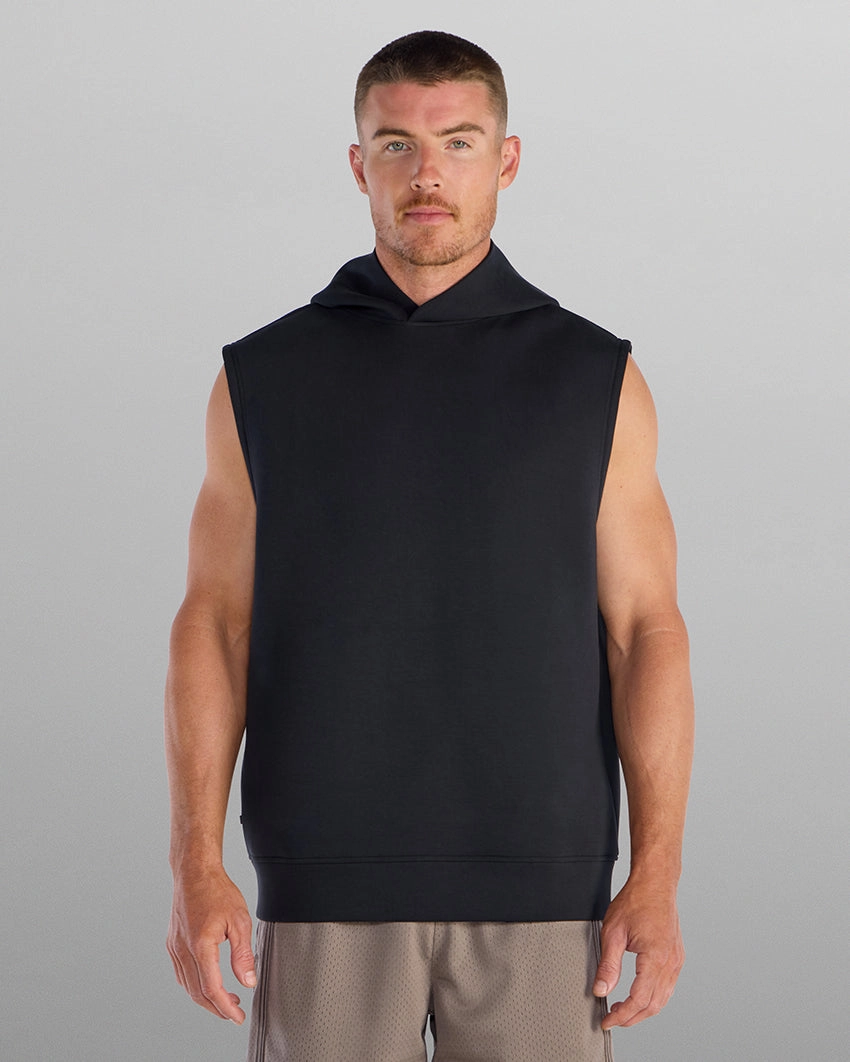 MinimalistCut Soft Brushed Lining Roamknit Hooded Tank