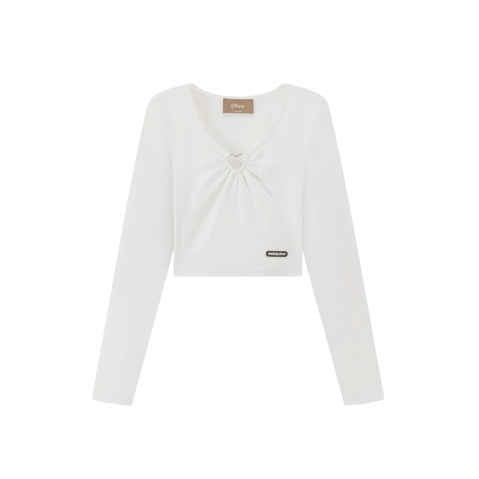 Sweet Heart Key Hole Cropped T-Shirt