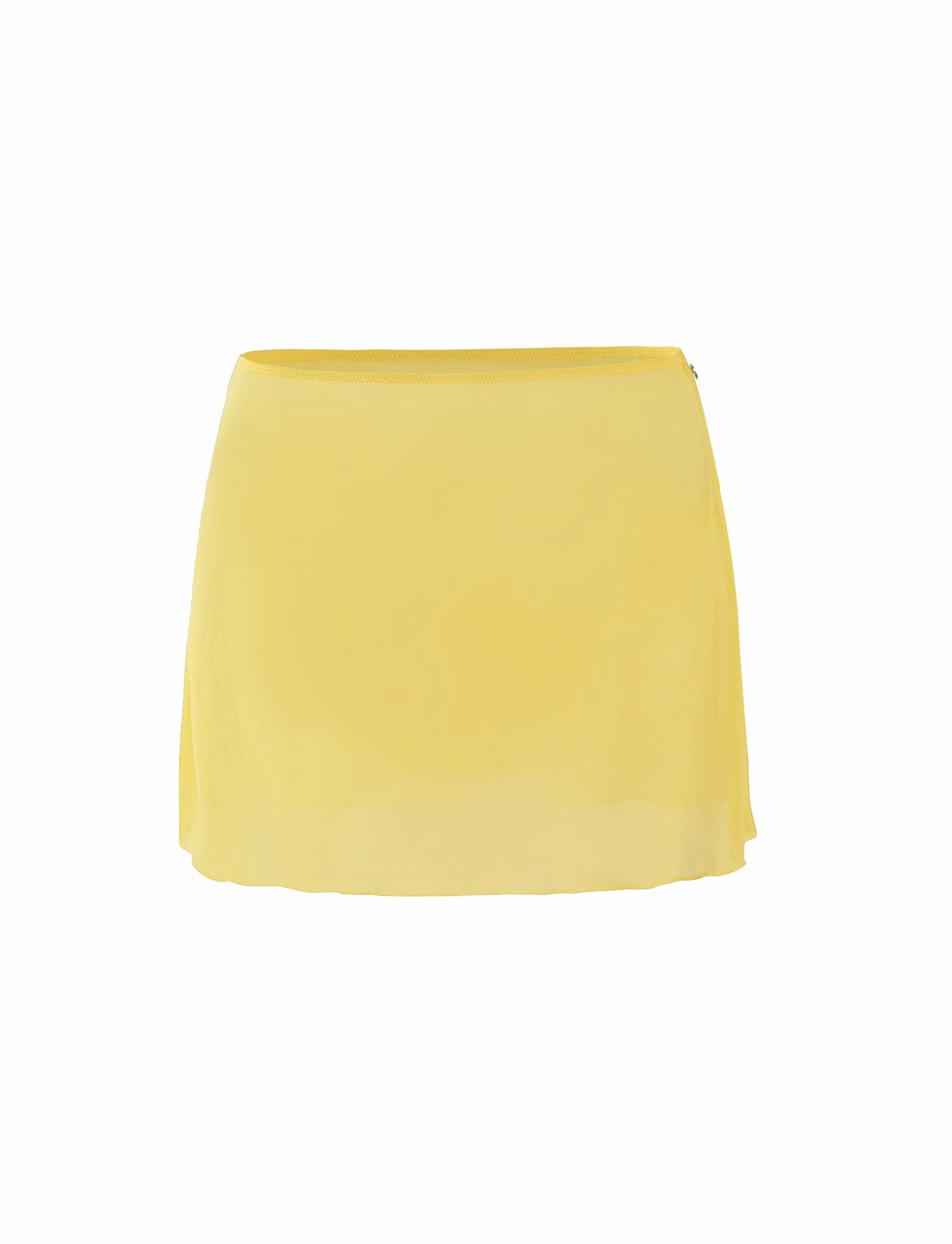 Surfing Swim holiday CYNTHIA MINI MESH SKIRT - YELLOW : PALE YELLOW