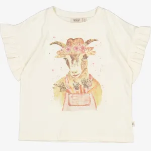T-Shirt Country Goat - eggshell