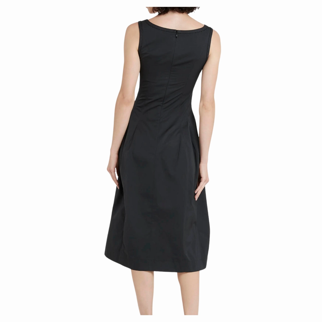 Taffeta Midi Dress Silky Shape