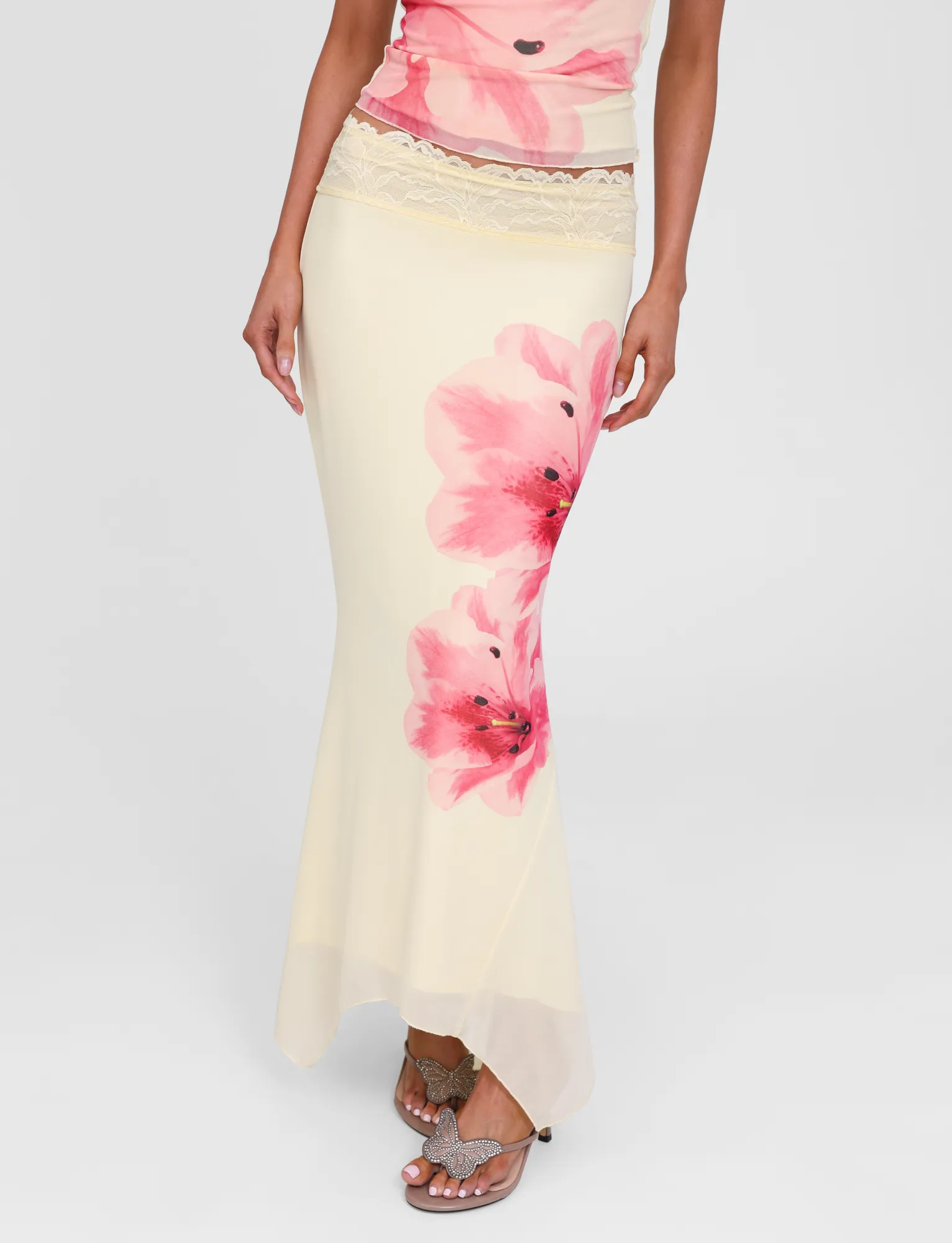 Sequined Finish LILLIAN SKIRT - YELLOW
