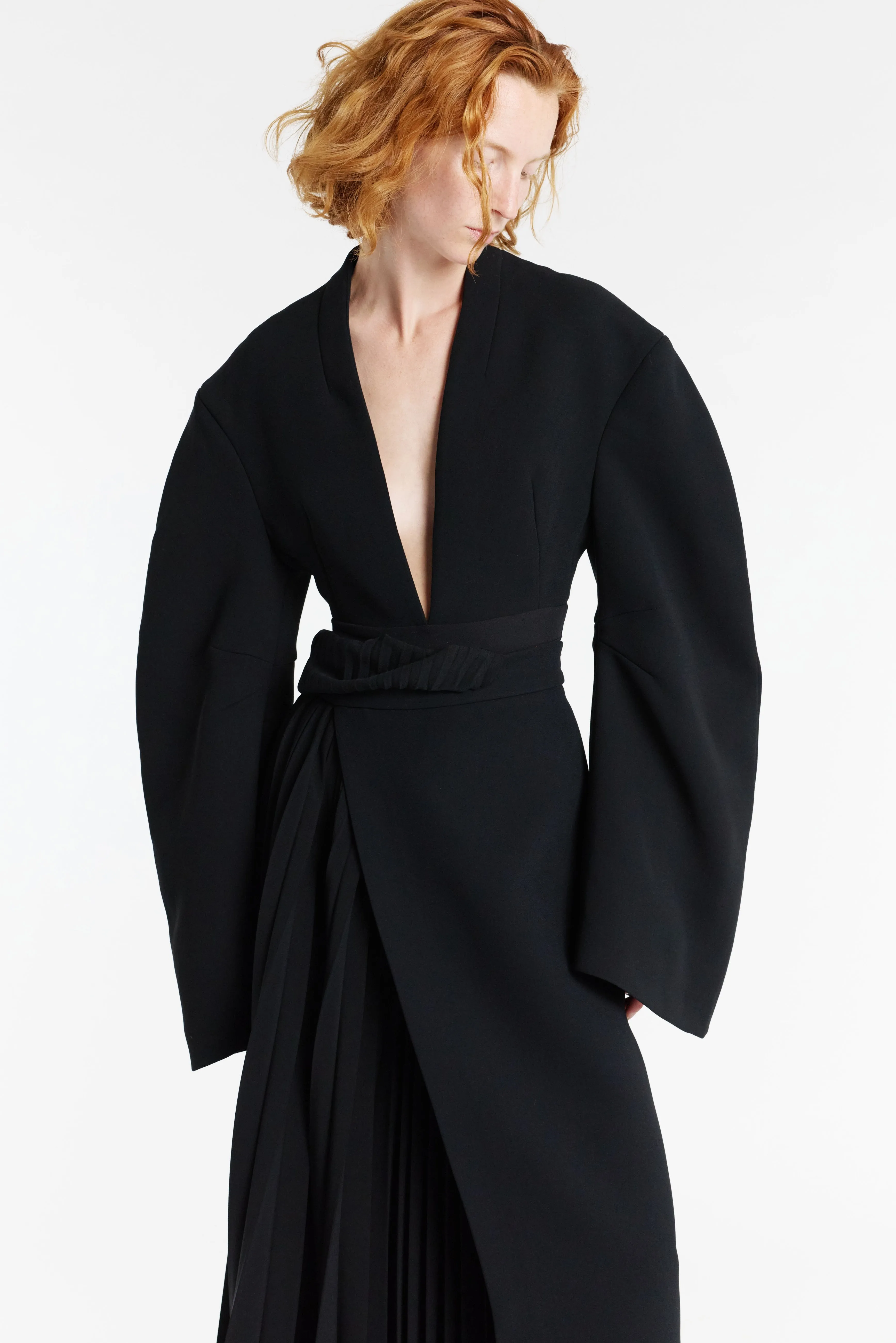 Machine wash safe Everyday Look Skirt With Pleated Insert Black